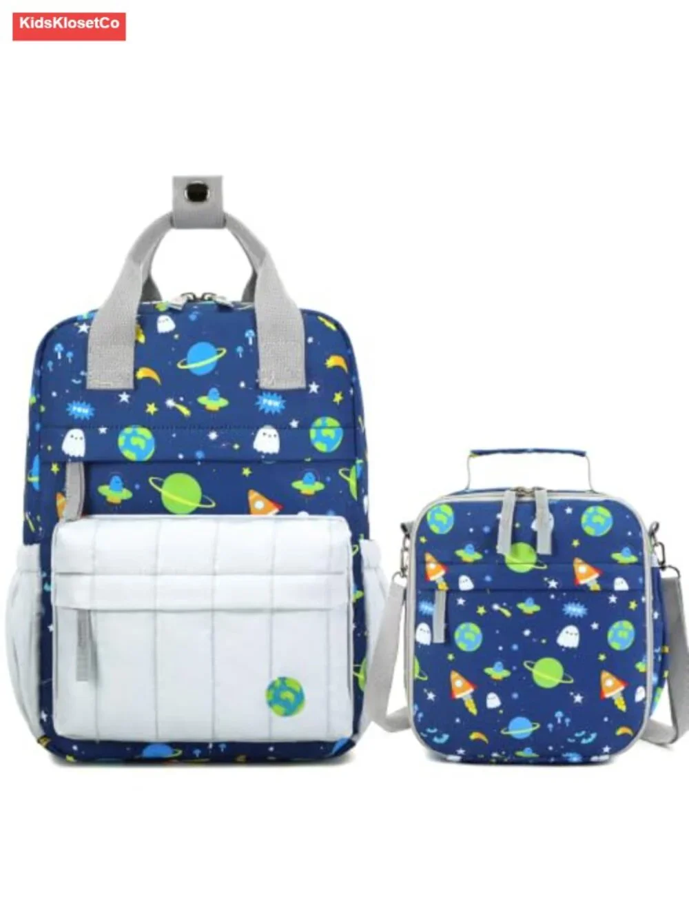Quilted Mini Toddler Backpack with Lunch Bag for Kids 2-4